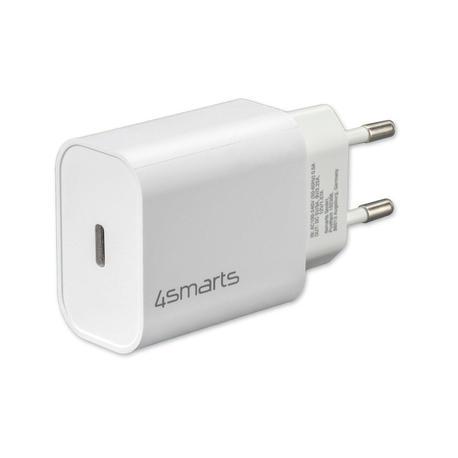 4smarts Ladegerät VoltPlug USB-C PD 20W - weiß 4smarts Ladegerät VoltPlug USB-C PD 20W - weiß